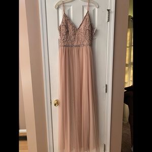 Beaded Blush Gown